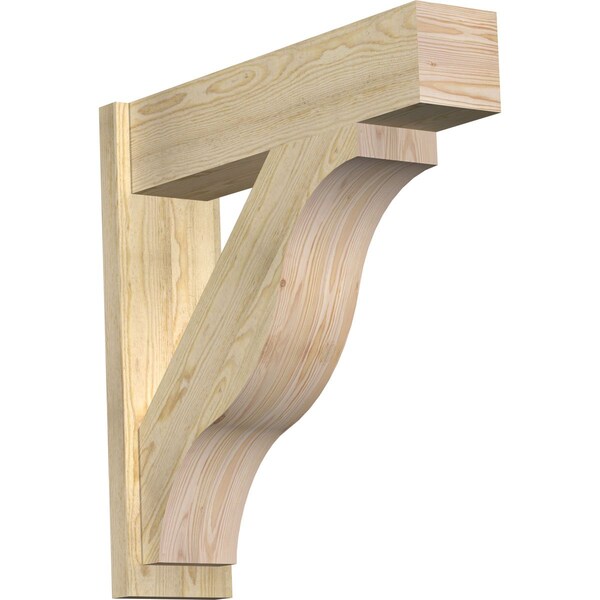 Ekena Millwork Funston Block Rough Sawn Outlooker, Douglas Fir, 8"W x 32"D x 32"H OUT08X32X32FST05RDF - main